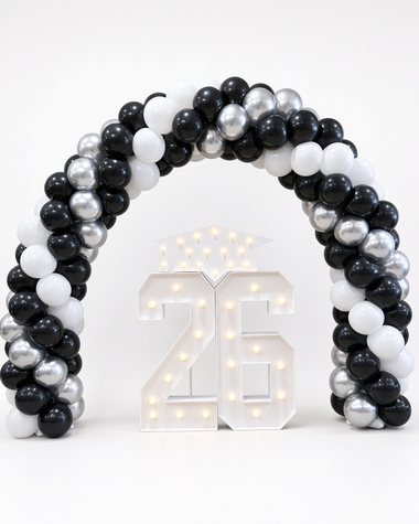4 ft mosaic letters and numbers by Sherri's Heavenly Balloons