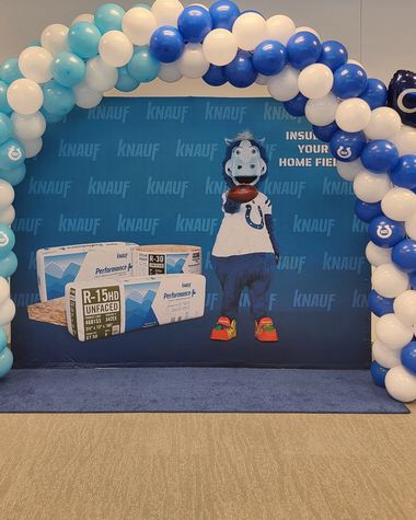 Corporate event balloons by Sherri’s Heavenly Balloons, central Indiana.