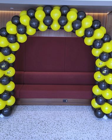 Corporate event balloons by Sherri’s Heavenly Balloons, central Indiana.