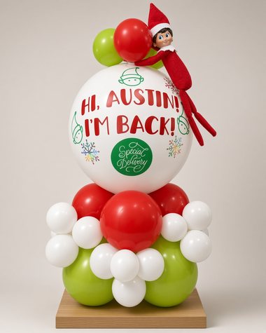 Christmas balloons by Sherri’s Heavenly Balloons, central Indiana.