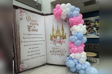Corporate event balloons by Sherri’s Heavenly Balloons, central Indiana.