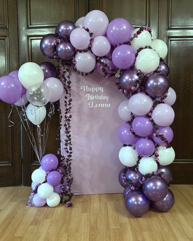 Birthday balloons by Sherri’s Heavenly Balloons, central Indiana.
