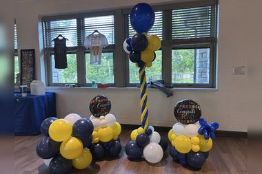 Graduation balloons by Sherri’s Heavenly Balloons, central Indiana.