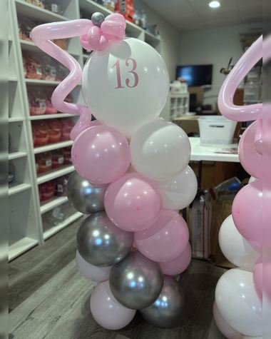Birthday balloons by Sherri’s Heavenly Balloons, central Indiana.
