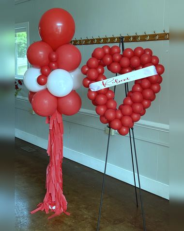 Funeral balloons by Sherri’s Heavenly Balloons, central Indiana.