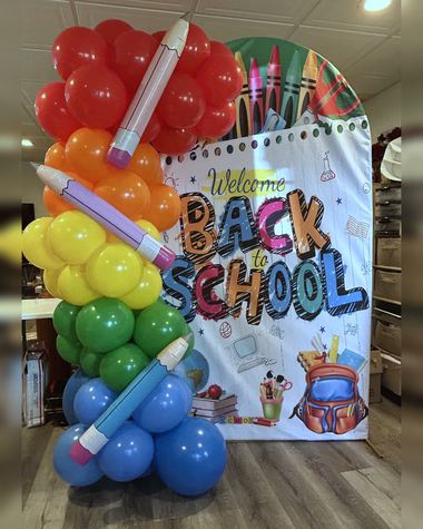 School Event balloons by Sherri’s Heavenly Balloons, central Indiana.