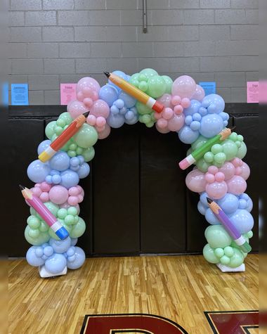 School Event balloons by Sherri’s Heavenly Balloons, central Indiana.