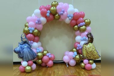 Corporate event balloons by Sherri’s Heavenly Balloons, central Indiana.
