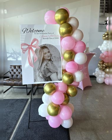 Graduation balloons by Sherri’s Heavenly Balloons, central Indiana.
