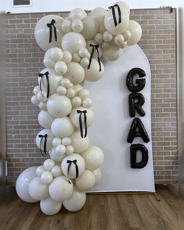 Graduation balloons by Sherri’s Heavenly Balloons, central Indiana.
