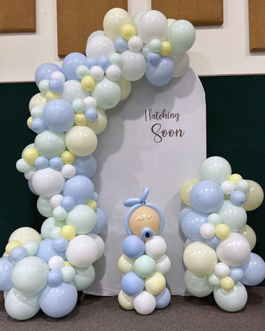 Baby shower balloons by Sherri’s Heavenly Balloons, central Indiana.