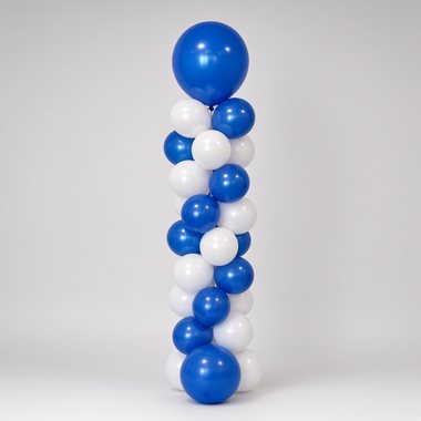 Example of a balloon column, 4 ft tall · your colors