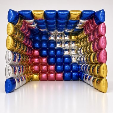 Luxury foil balloon photo booth backdrop by Sherri's Heavenly Balloons