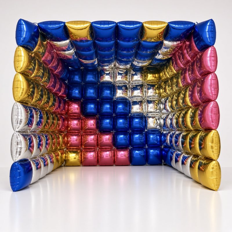 Luxury foil balloon photo booth backdrop
