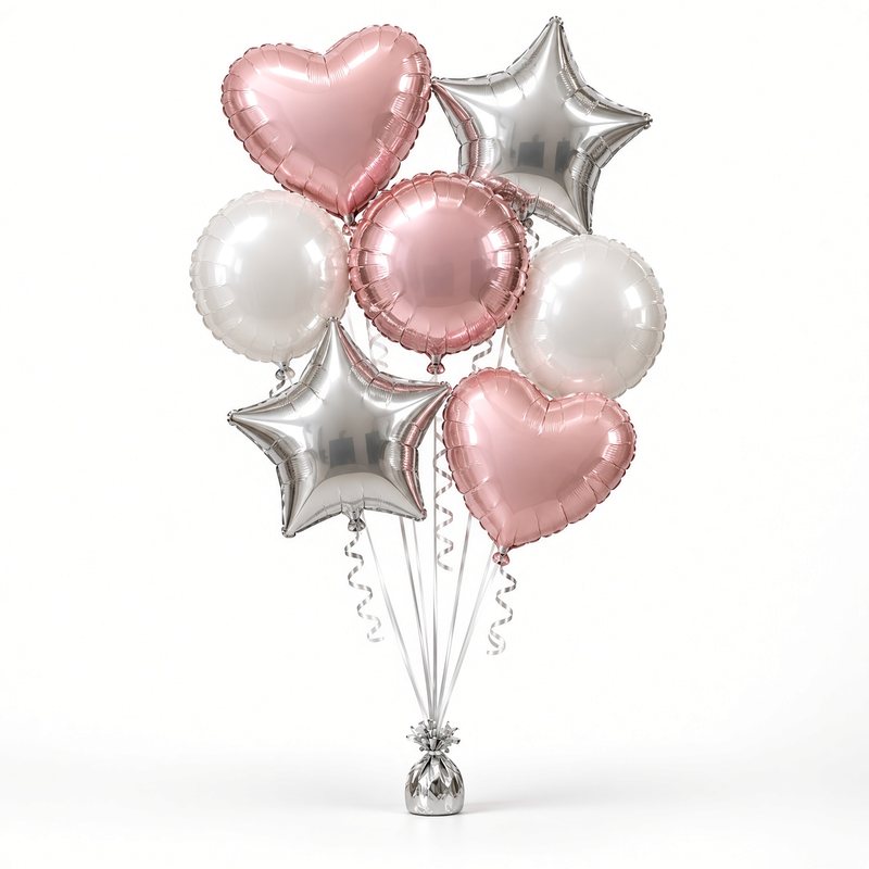 Illustrative example: Large foil bouquet (7 balloons)