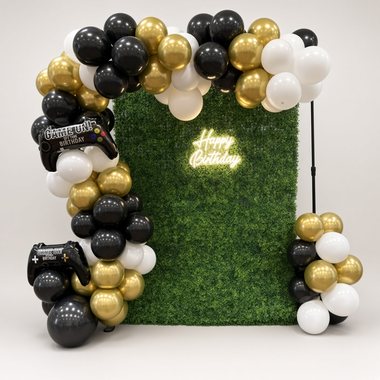 Greenery wall backdrop by Sherri's Heavenly Balloons